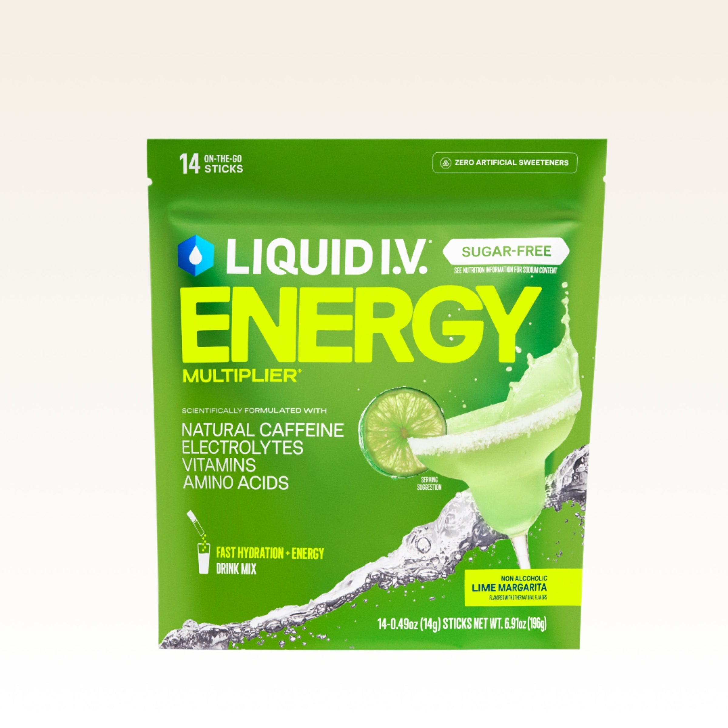 Lime Margarita Mocktail Sugar-Free Energy Multiplier® - Citrus Go Blend