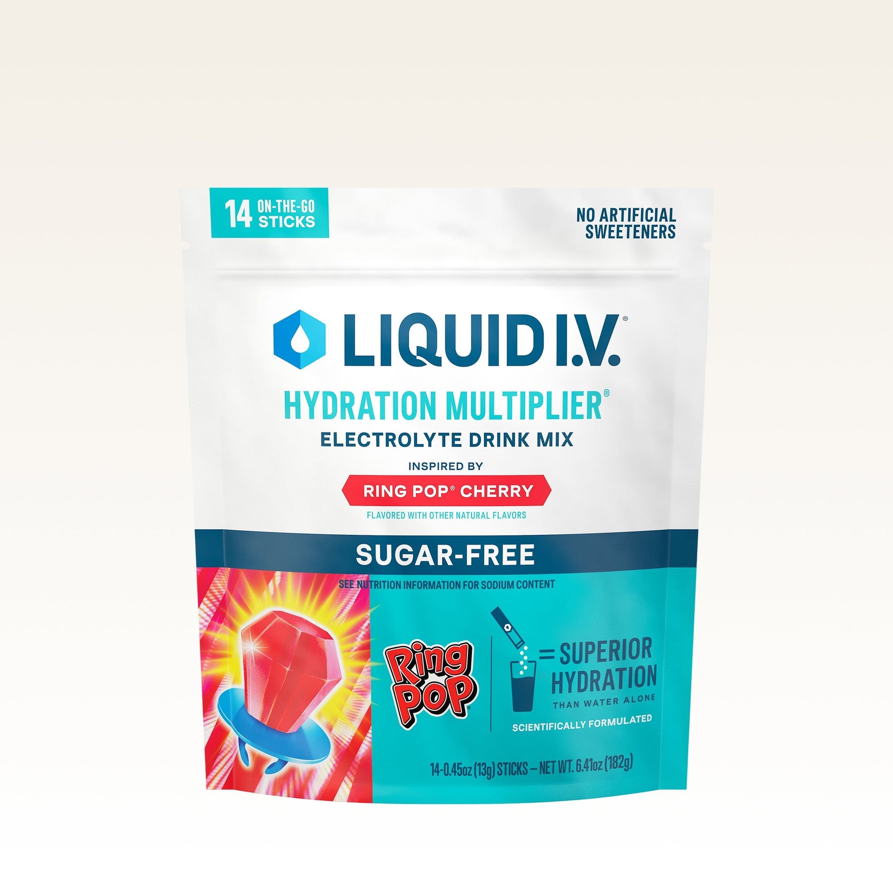 Ring Pop® Cherry Hydration Multiplier® Sugar-Free - Sweet Fresh Blend
